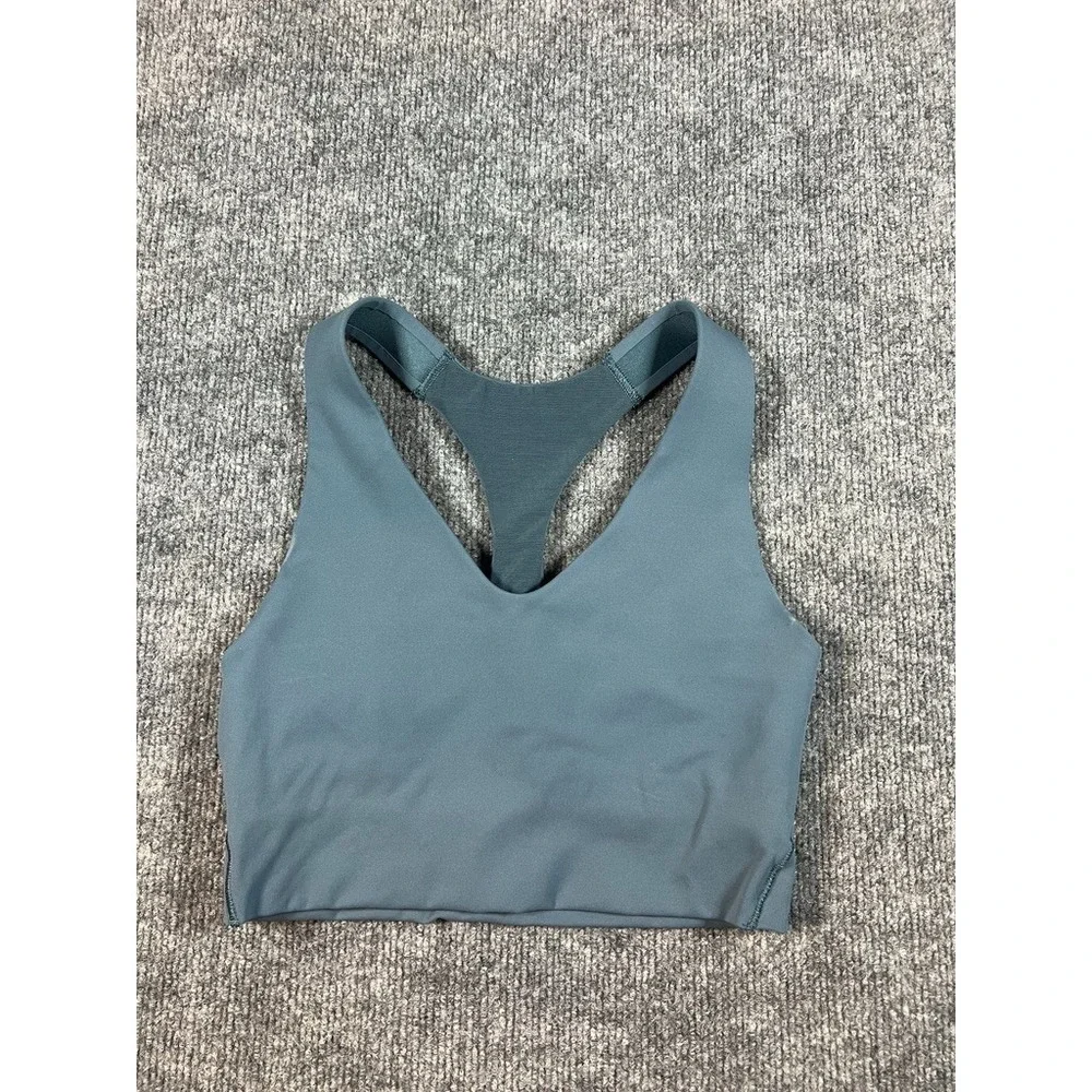 SPANX Core High-impact Stretch-jersey‎ Blue Sports Bra Size XS